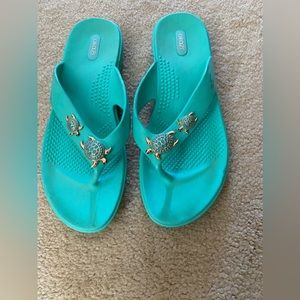 SUMMER Oka-B Sandals, size Large (9M), Turquoise